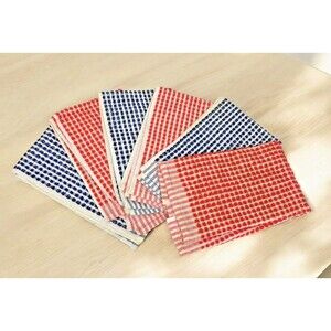 Retro Gingham Kitchen Tea Towels 100% Cotton Absorbent Dish Cleaning Cloth Farm